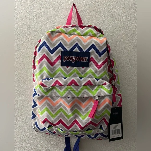 ? JanSport Backpack - Superbreak - Cyber Pink Summ JanSport Superbreak Backpack - Shoplifestyle main image 4